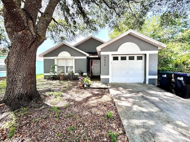 view of front of house featuring a garage