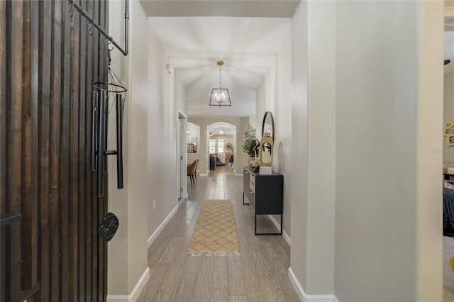 foyer with light hardwood / wood-style flooring