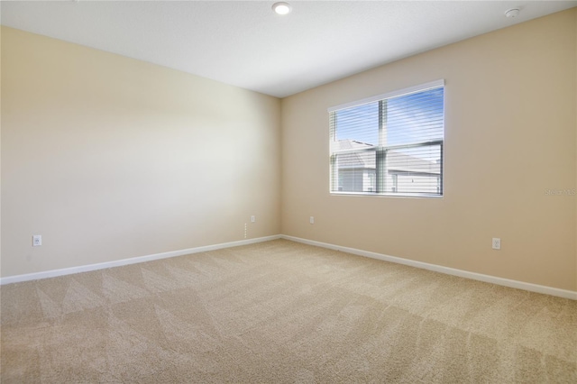 view of carpeted empty room