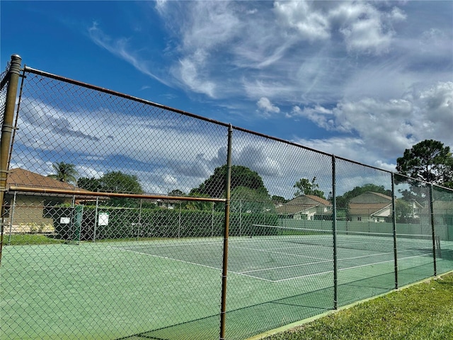 view of tennis court