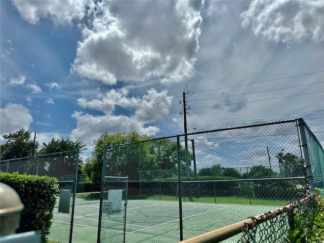 view of sport court