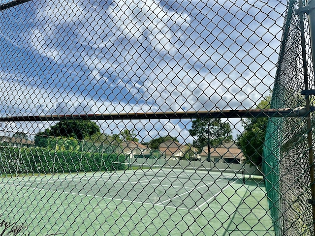 view of tennis court