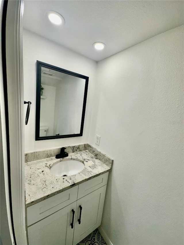 bathroom with vanity