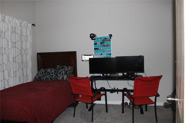 bedroom with carpet floors