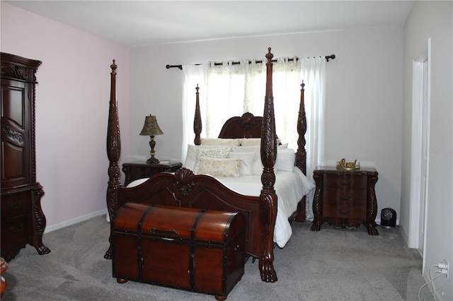 bedroom with carpet flooring