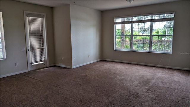 unfurnished room with carpet flooring