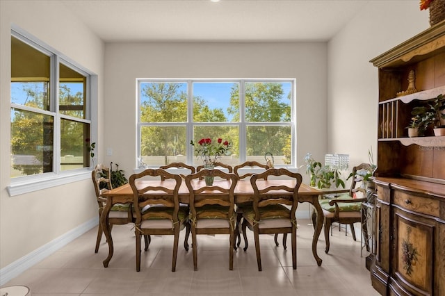 view of dining area