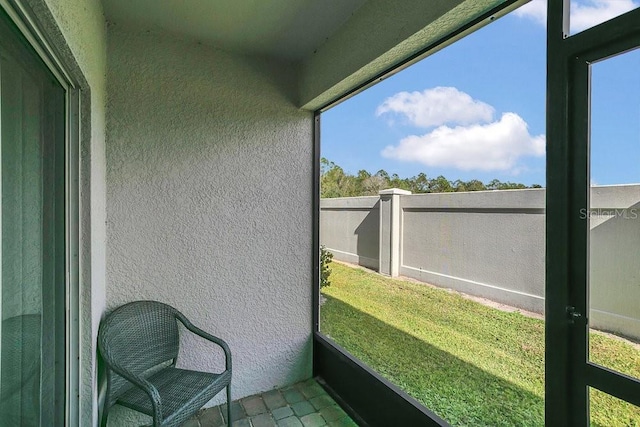 view of sunroom / solarium