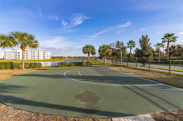 view of sport court