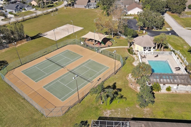 birds eye view of property