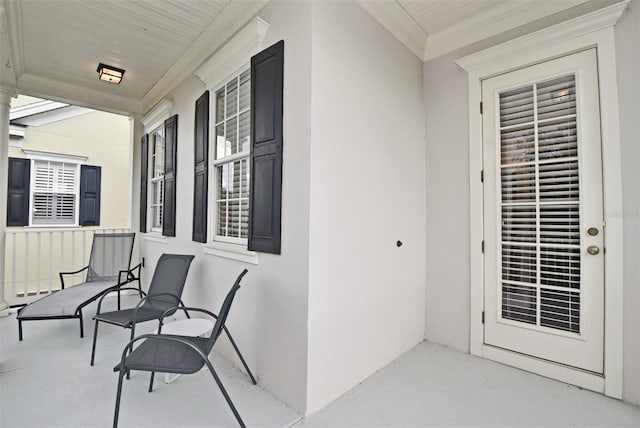 view of patio featuring covered porch