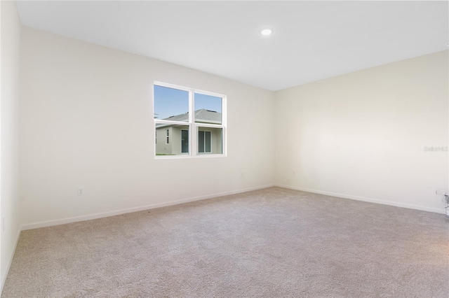 view of carpeted empty room