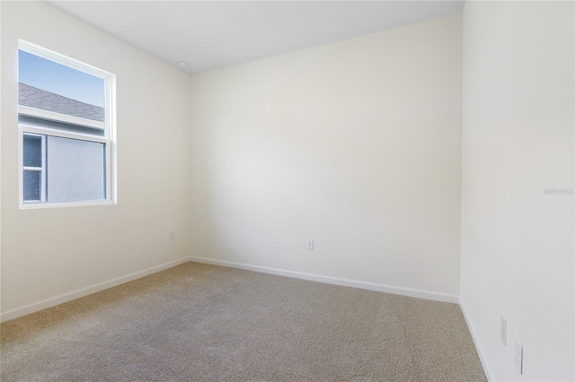 unfurnished room featuring carpet