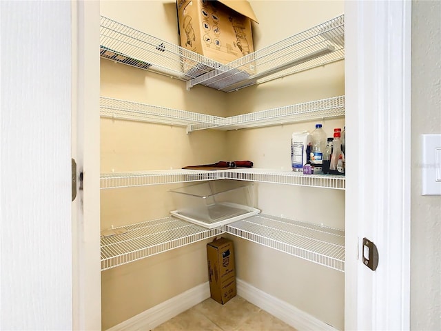 view of pantry