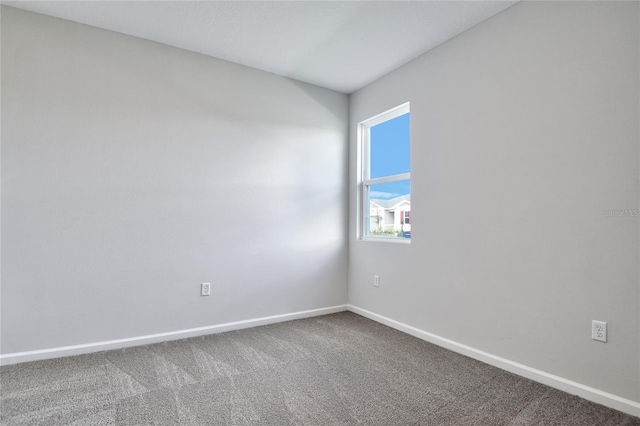 view of carpeted empty room