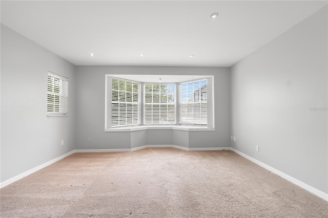 view of carpeted empty room