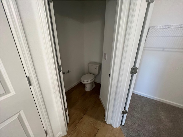 bathroom featuring toilet