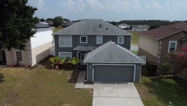 front facade with a front lawn