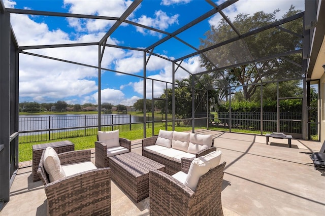 view of sunroom