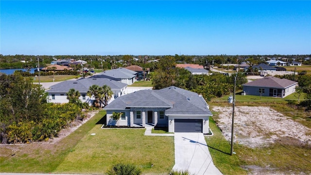 birds eye view of property featuring a residential view