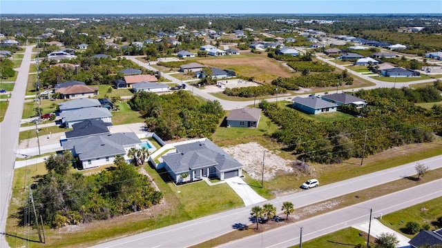 drone / aerial view with a residential view