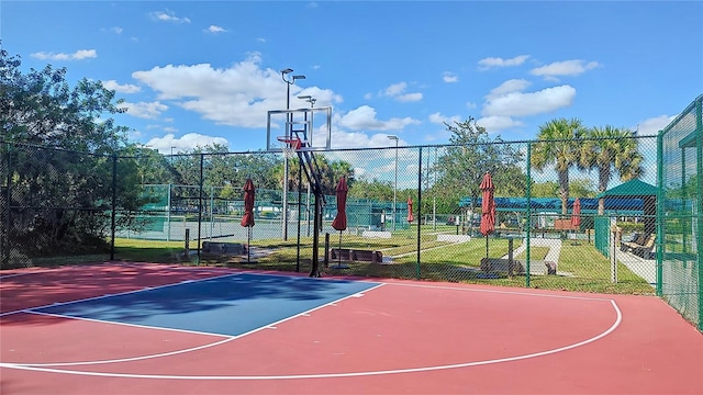 view of sport court