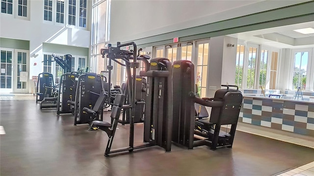 view of exercise room