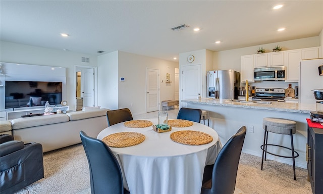 view of dining area