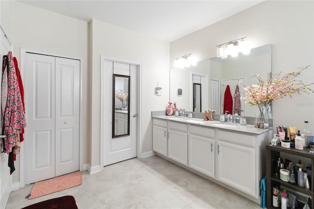 bathroom featuring vanity