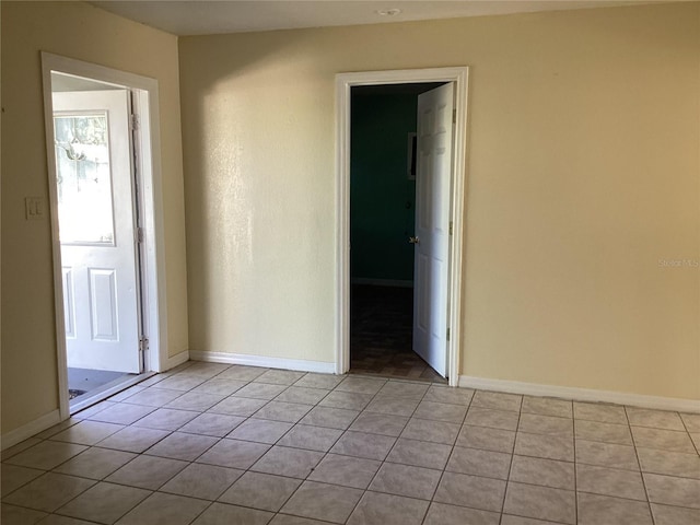 view of tiled empty room