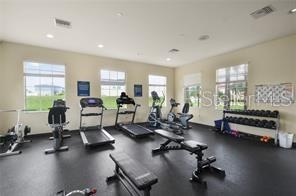 view of workout area