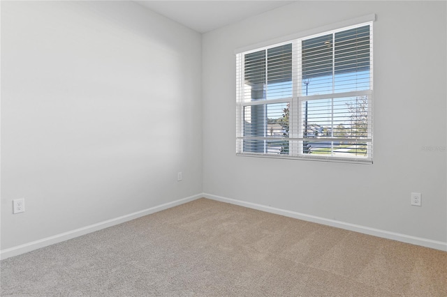 view of carpeted empty room