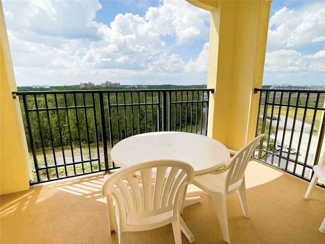 view of balcony