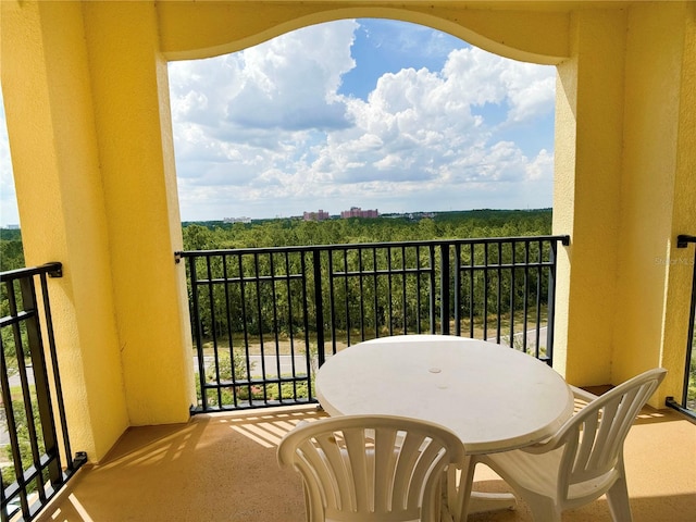 view of balcony