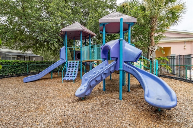 view of jungle gym