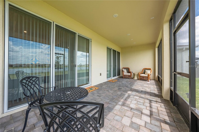 view of sunroom / solarium