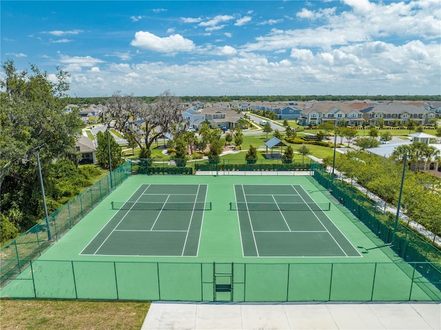 view of tennis court