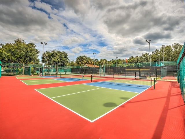 view of sport court with basketball court