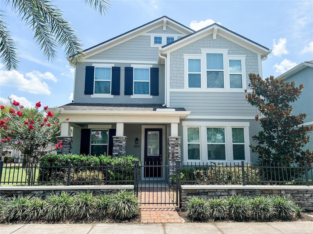 view of craftsman inspired home