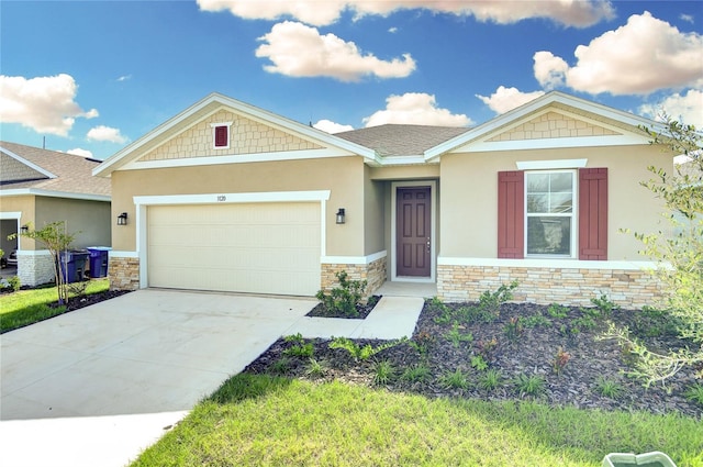 view of front of home featuring a garage