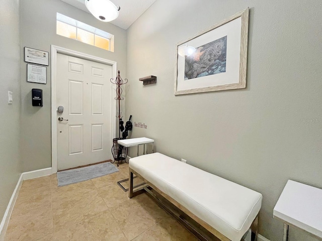 entryway featuring light tile patterned floors