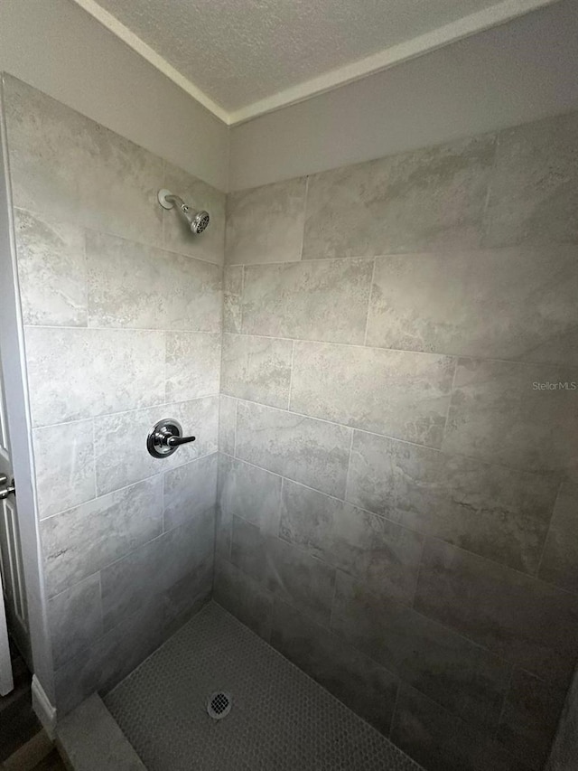 bathroom featuring tiled shower