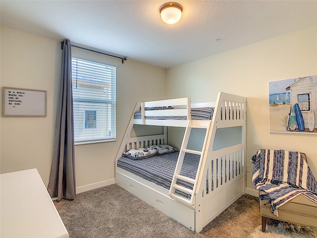 bedroom with carpet floors