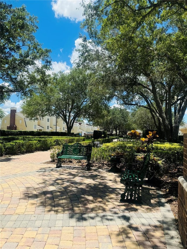 view of home's community featuring a patio