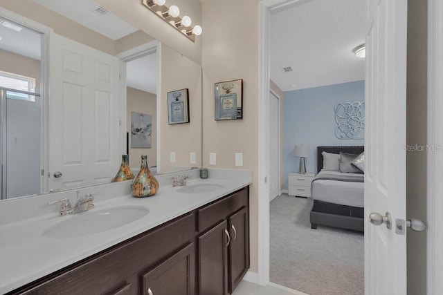 bathroom with vanity