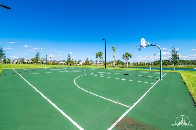 view of basketball court