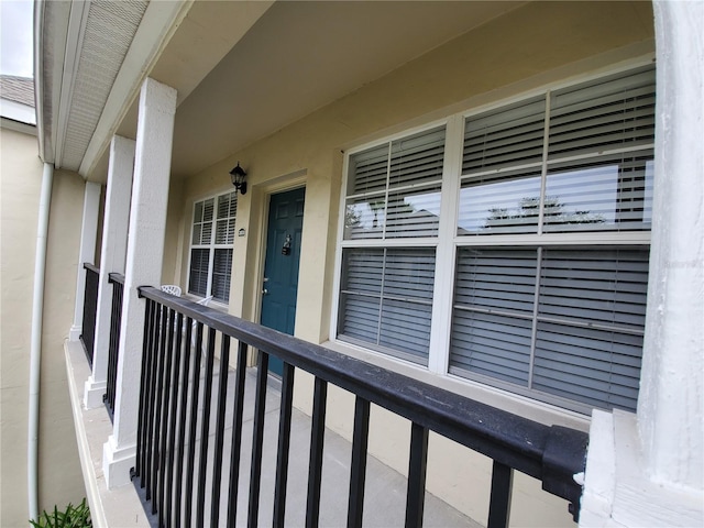 view of balcony