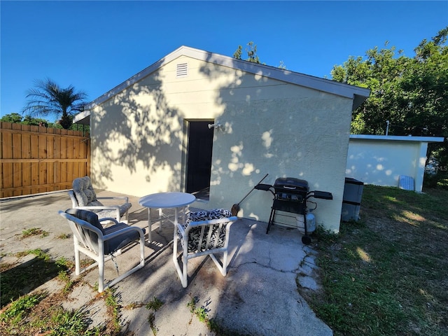 exterior space with grilling area