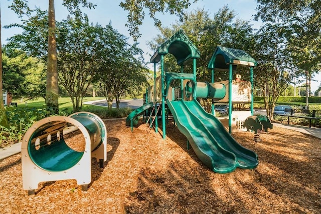 view of jungle gym