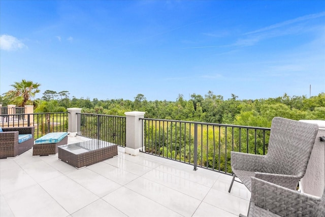 view of patio featuring outdoor lounge area